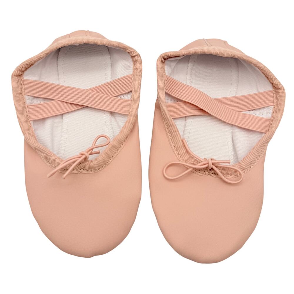 Stelle Pink Leather Ballet Slippers Dance Shoes Girls 9MT Soft Sole